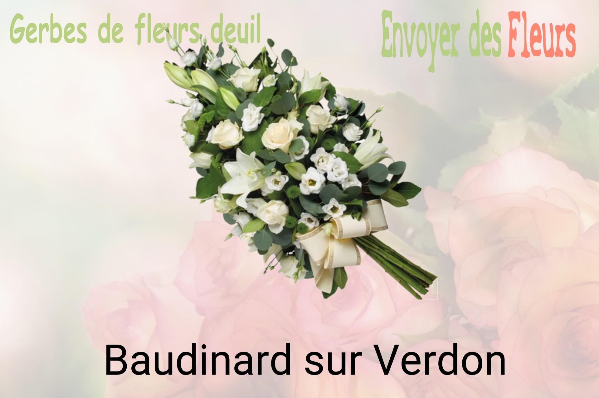 Gerbe de fleurs de deuil livrée à Baudinard-sur-Verdon